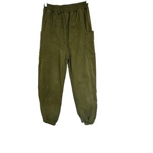 Womans Cargo joggers Size Medium Green Jogger‎ pull on